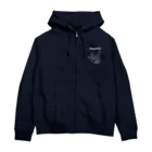 すとろべりーガムFactoryのデコピン ホワイト Zip Hoodie