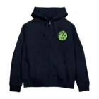 Mari,Sakamotoのあるくペンギン文字なし（みどり） Zip Hoodie