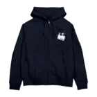 お茶の間ゴブリンのお店♪の大人の銀鉄 Zip Hoodie