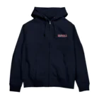 Marsea DesignのMarses-border logo- Zip Hoodie