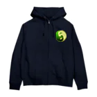 紫園+sion+(麗舞+reybu+)の【陰陽和合🌕月夜ニ💚】 Zip Hoodie