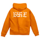 BLACK卍EMPEROR SHOPのB卍Eデザイン　白 Zip Hoodie