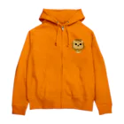 honobono-kongariのほのぼの動物シリーズ(ライオン) Zip Hoodie