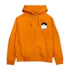 猫ドМさん専用猫グッズのお店　びーにゃんくらぶのふしぎ猫　コムちん Zip Hoodie