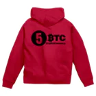 10BTCの5BTC(Black-Logo) Zip Hoodie