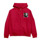 NagamiPoppyの逆さ Zip Hoodie