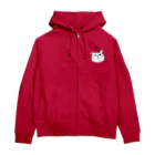 WataMayuroom☆のしろねこの顔 Zip Hoodie