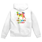 onehappinessのシベリアン ハスキー　骨ガム Zip Hoodie