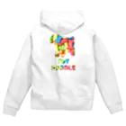 onehappinessのトイプードル　骨ガム Zip Hoodie