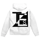 The evening starsのExplosion ホワイト Zip Hoodie