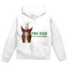 HorseSpaceTsumugiのジョージのTWO EYES ジップパーカー