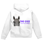 HorseSpaceTsumugiのぶーちゃまのTWO EYES Zip Hoodie