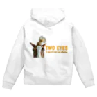 HorseSpaceTsumugiのパインちゃんのTWO EYES Zip Hoodie