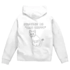 ぺんぎん24の幸せの鍵しっぽネコ(グレー) Zip Hoodie