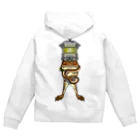 もむのふの爬虫類グッズやさんの天燈鬼・龍燈鬼両面プリント Zip Hoodie