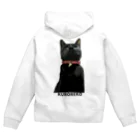 小鳥と映画館の下僕を見下す黒猫 Zip Hoodie