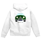 ヒマラニャのクラシックカー緑 Zip Hoodie