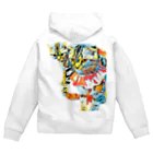 n_ottyの迫り来るキメ顔のねこたち Zip Hoodie