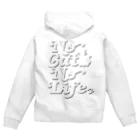 おもしろいTシャツ屋さんのNO CAT NO LIFE ノーキャットノーライフ 猫好き 愛猫家 猫 CAT NEKO にゃん ネコ Zip Hoodie