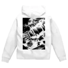 iwakunikogyoの鉄神03 Zip Hoodie