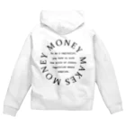 MoneyMakesMoneyのMoneyMakesMoney logo Zip Hoodie