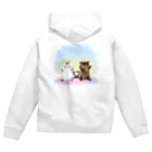 ねこほうチャンネル公式グッズのチロモモ5歳バースデイ Zip Hoodie