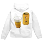 脂身通信Ｚの缶ビール_230325 Zip Hoodie