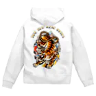 Demon Lord 9 tailsの『猛虎～THE SUN ALSO RISES（ﾊﾞｯｸﾌﾟﾘﾝﾄ）』 Zip Hoodie