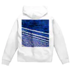 水草の波打ち際（夜） Zip Hoodie