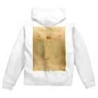 世界美術商店のウィトルウィウス的人体図 / Vitruvian Man Zip Hoodie