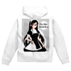 Jimiko Maiden (ジミコメイデン)の 【Jimiko Maiden】困り顔メイド Zip Hoodie