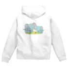 ハルトサショップの仲良し親子ゾウ Zip Hoodie