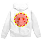 creative 凪斗 suzuri店の茜色の眼の太陽 Zip Hoodie