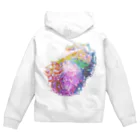 K_flowerのRainbow Carnation Zip Hoodie