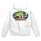 もふもふ♡けもっ娘村　(摩耶夕湖)の『釣り吉お稲荷ちゃん🎣🦊』A Zip Hoodie