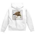 nekousagi*∩..∩の忠猫マチくん(ロゴ入り) Zip Hoodie