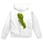 IMABURAIのキラキラ青虫 Zip Hoodie