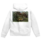 世界美術商店の飢えたライオン / The Hungry Lion Throws Itself on the Antelope Zip Hoodie