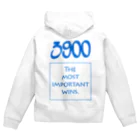 #wlmのPOINTS - 3900 Blue Zip Hoodie