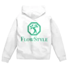 DISHINOBI HARDCORE WORKS.のFlowStyle 縦ロゴ Zip Hoodie