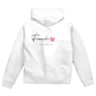 furebuhi　clubの哀愁漂うフレンチブルドッグ Zip Hoodie