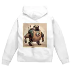 PUGおやじのロボパグ出動 Zip Hoodie