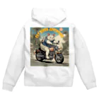 NECOSUIのキャットバイカー Zip Hoodie