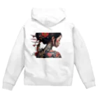 新ーARATAの和彫り美しい女性 Zip Hoodie