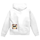 toto012の猫のシルエットグッズ Zip Hoodie