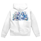 Sesilionのハーモニック・ブルーム Zip Hoodie