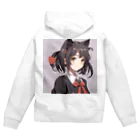 可愛いは正義！のネコミミ女の子　照れ Zip Hoodie