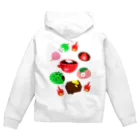 れなしやの和菓子妖怪🍡アップ Zip Hoodie