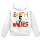 FOOF DESIGN のEARTH WALKER （地球歩行士）【英語バージョン】 Zip Hoodie