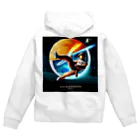 宇宙開発デザイン科の映画『スペースカンフー』 Zip Hoodie